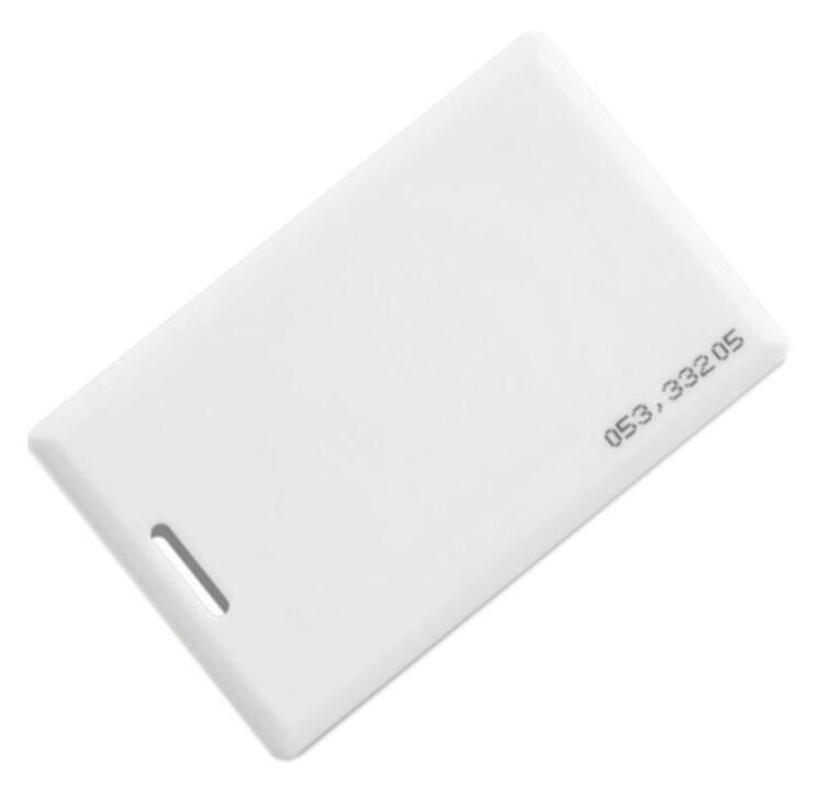 Карта бесконтактная Em-Marine PS-018EM, RFID карта, 125 кГц, без перезаписи, белая, пластик