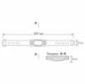 Браслет доступа RFID EM-Marine PS-W032-EM Синий, с фиксатором, 125 кГц, без перезаписи