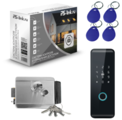 Система СКУД  KIT-H102-CH / сканер отпечатков / эл. механический замок / RFID, WIFI