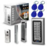 Система СКУД KIT-S601EM-WP-W-180 электромагнитный замок 180 кг, панель WIFI металлическая, 2000 пользователей, всепогодная