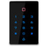 Система СКУД KIT-T12MF-SS на 1 дверь, сенсорная панель с RFID Mifare, никелевый замок, НЗ тип