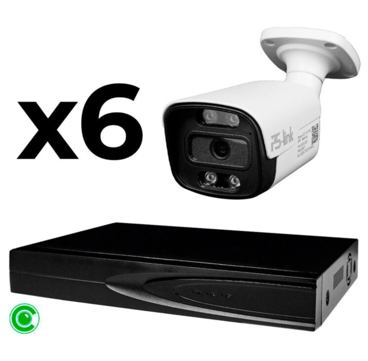 Комплект видеонаблюдения IP 8Мп KIT-C806IP-ST 6 камер для улицы, умная аналитика, детекция человека, детекция автомобиля, область вторжения