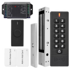 Система СКУД  KIT-SK7-350 беспроводная, электромагнитный замок 350 кг, кнопочная панель, 1000 пользователей, IP65