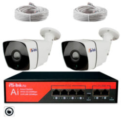 Комплект видеонаблюдения IP 5Мп  KIT-C502POE-YE-LT с облачным сервисом Ipeye, удалённым доступом для ПВЗ, дома, офиса