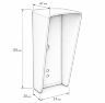 Козырек для панелей доступа UD-CR101 и UD-CR301 жёлтый PETG, защита от осадков и солнца