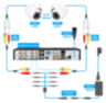 Комплект видеонаблюдения AHD 5Мп KIT-A9508HD 8 камер для помещения, регистратор с монитором