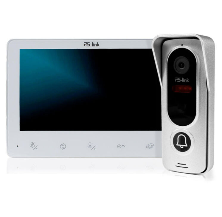 Комплект видеодомофона Ps-Link PS-742EB-SVGA с вызывной панелью
