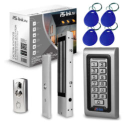 Система СКУД  KIT-S601EM-WP-W-350LED электромагнитный замок 350 кг, панель WIFI металлическая, 2000 пользователей, всепогодная