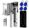 Система СКУД KIT-T1202EM-WP-W-350LED электромагнитный замок 350 кг, панель WIFI сенсорная, 2000 ключей, всепогодная