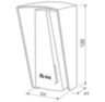 Козырёк для считывателя PS-P001EM/MF cерый, уличный, PETG пластик, защита от дождя и пыли